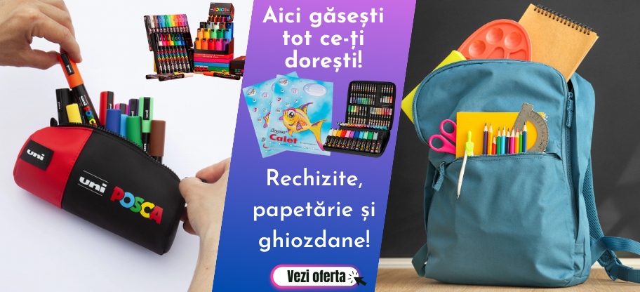 Rechizite, papetarie si ghiozdane!